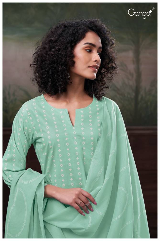 Shivika 2678 By Ganga Printed Premium Cotton Dress Material Wholesale Shop In Surat